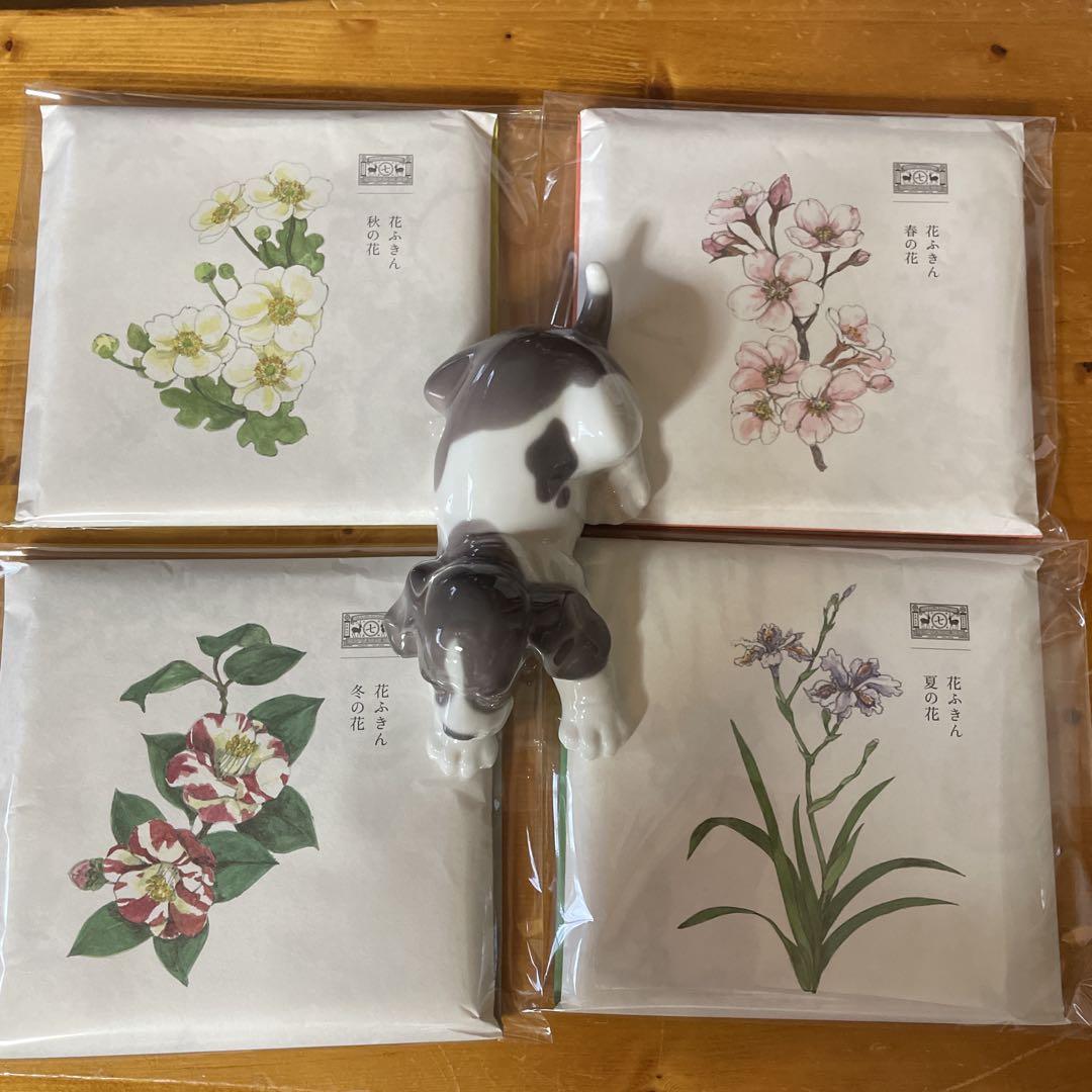 中川政七ふきん　（花ふきんセット）開封の際シール剥がれたのでお安くしてます。