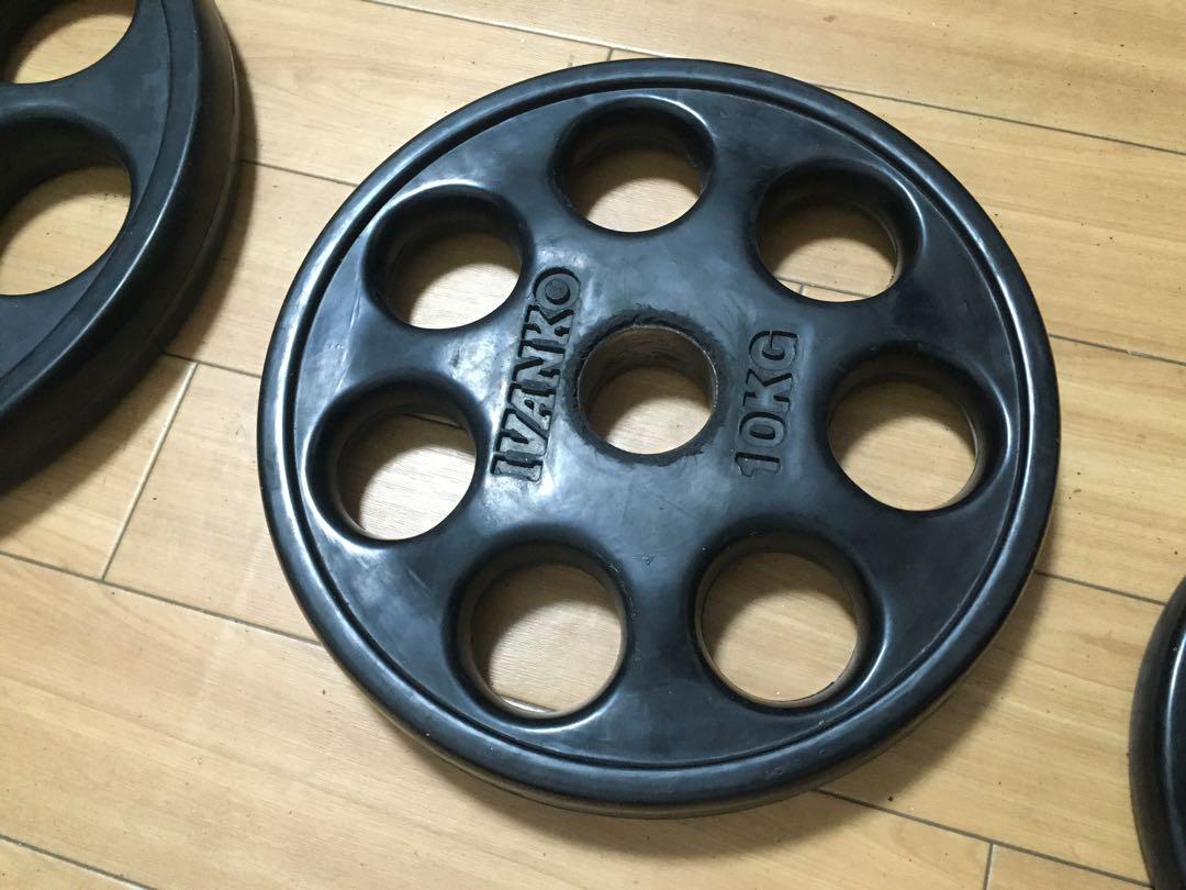 IVANKOイヴァンコ オリンピックプレートセット計67.5kg 穴径50mm