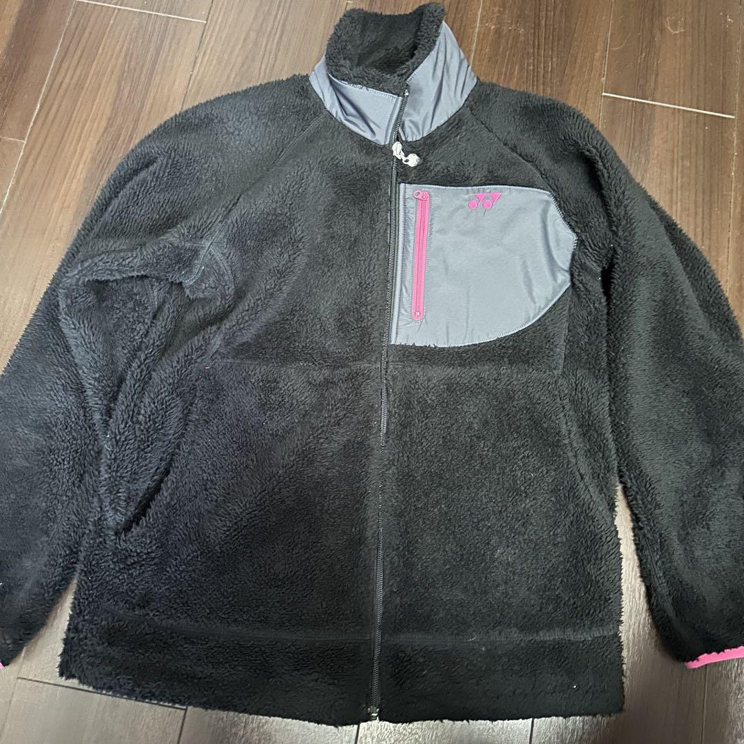 YONEX フリースジャケット L 黒