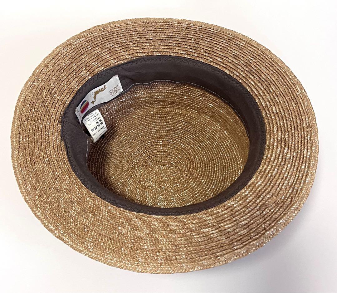 最終値下げ　CA4LA 麦わら帽子 カンカン帽　M カシラ　日本製