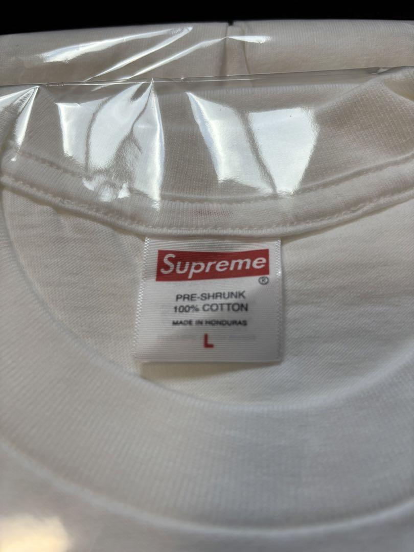 Supreme Snow White Tee white ホワイト白 L サイズ