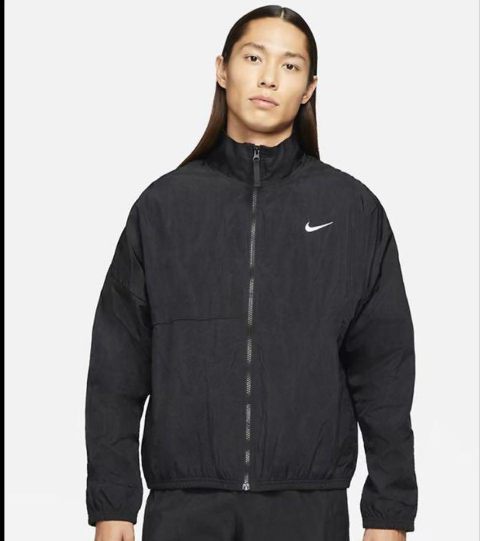 【人気品】NIKE 上下セットアップ　刺繍スウッシュ　ナイロンジャケット　パンツ