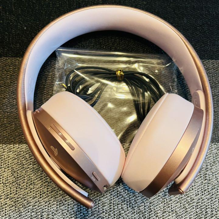 してないの⊘ ワイヤレスサラウンドヘッドセット ゴールド 値下げ⭕️ jVkaJ-m58403521067 ローズ Ⓞオーディオ