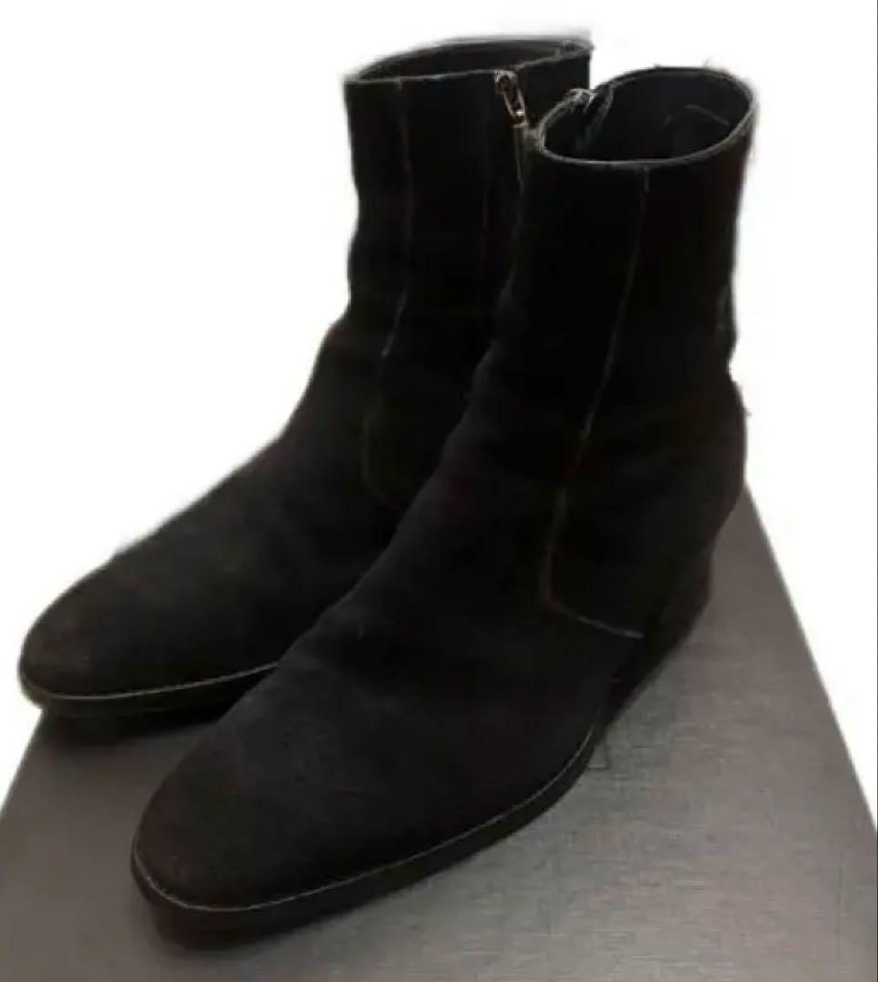 SAINT LAURENT 黒スエードブーツ