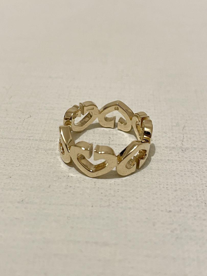 カルティエ cartier Cハートリング YG♯49 美品 画像2