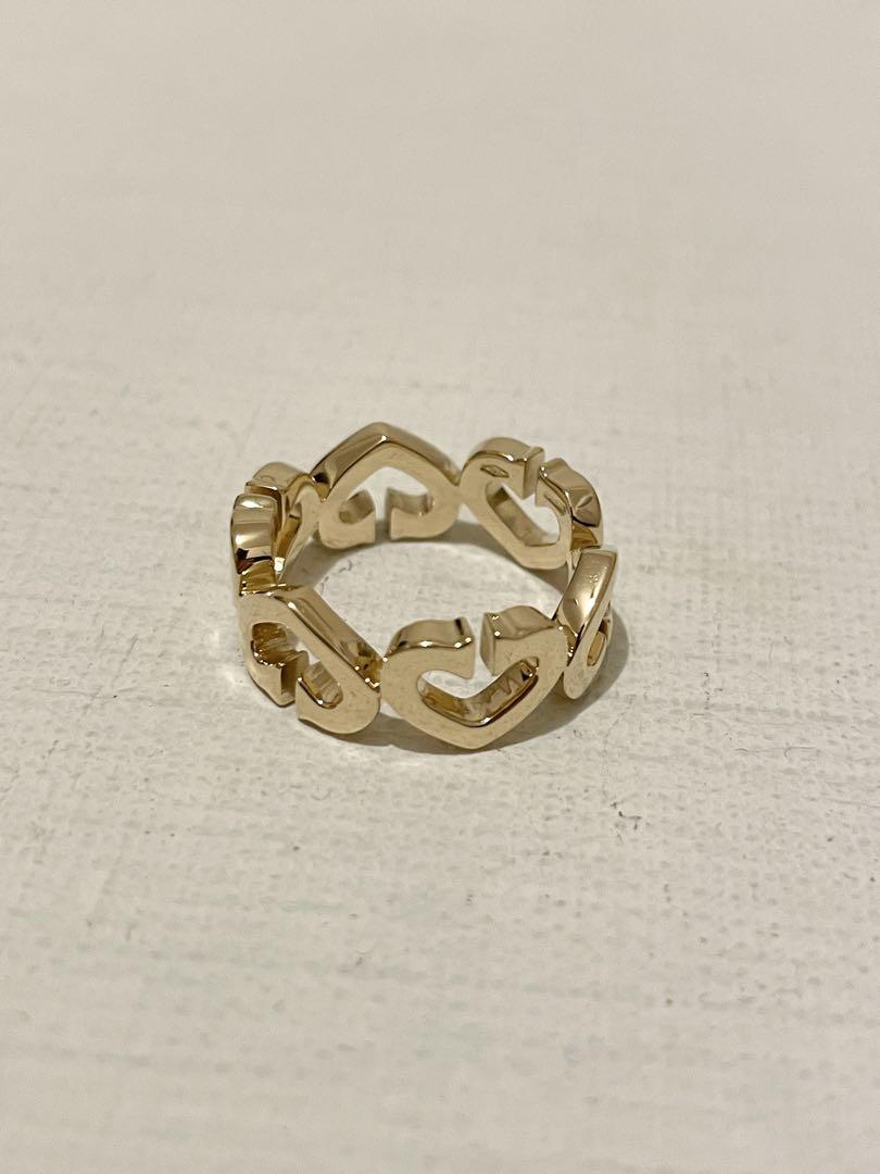 カルティエ cartier Cハートリング YG♯49 美品 画像4