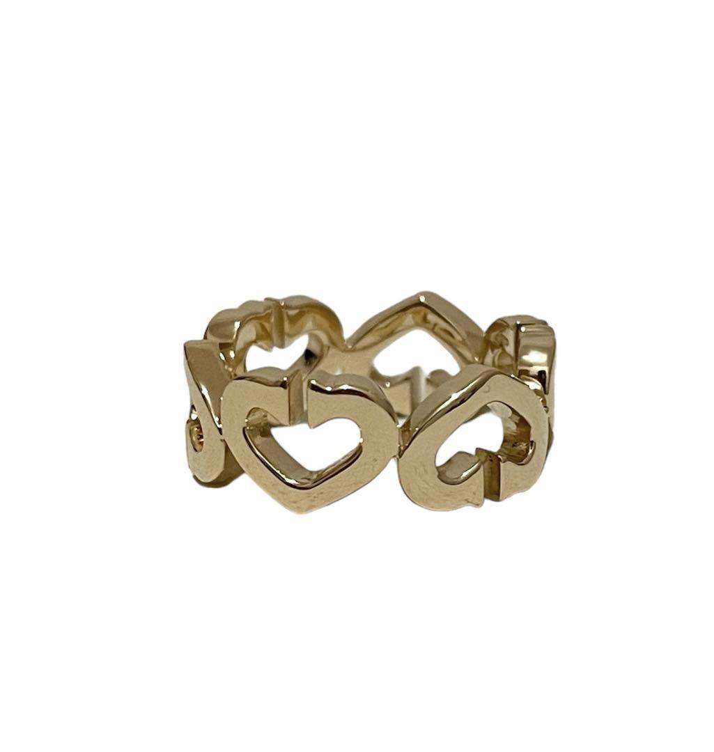 カルティエ cartier Cハートリング YG♯49 美品 画像9