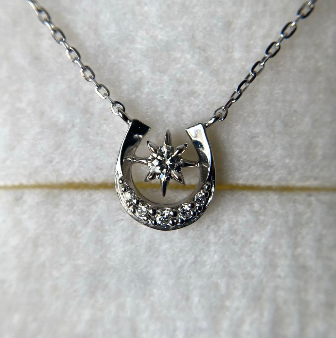 スタージュエリー ダイヤモンド プチ ホースシュー ゴールドネックレス k18 スタージュエリー ダイヤモンド プチ ホースシュー ゴールドネックレス k18