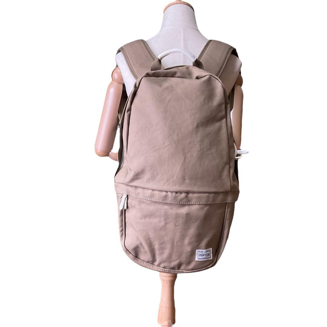 PORTER BEAT ポーター ビート リュック デイパック ベージュ 大容量 良品 PORTER BEAT ポーター ビート デイパック リュック ベージュ