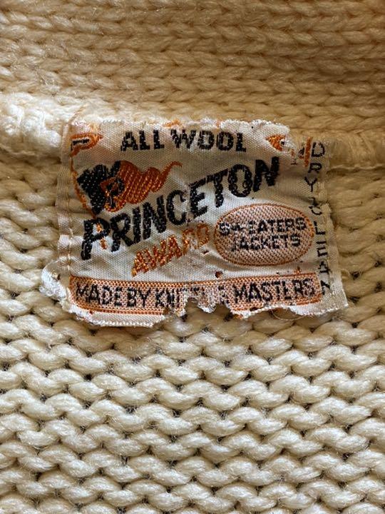 50s PRINCETON レタードセーター