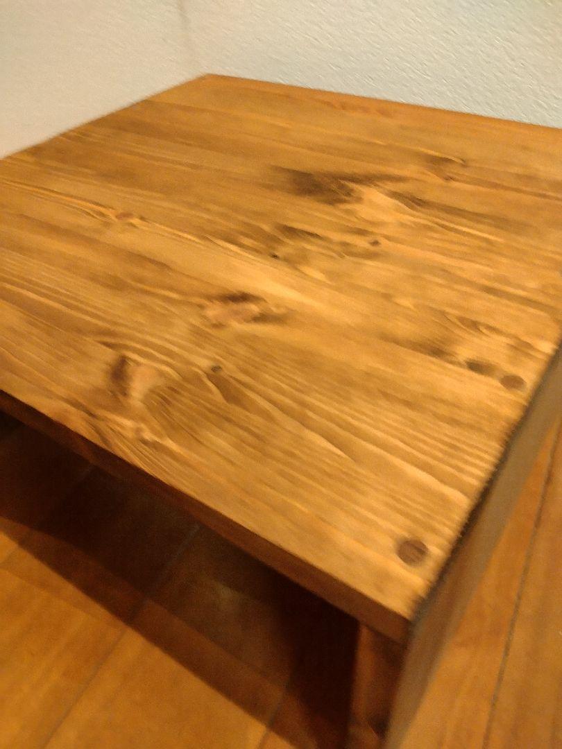 木製　ハンドメイド　オーダー　コの字形　踏み台　ベンチ　スツール　玄関台　水槽台