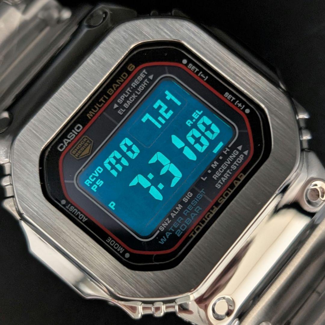 難ありG-SHOCK GWM5610 電波ソーラー シルバー フルメタル G-SHOCK - 美品 G-SHOCK GWM5610 電波ソーラー シルバー