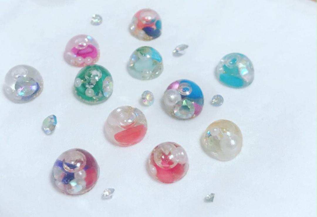 ネイルパーツ,スノードーム,シェル入り♡