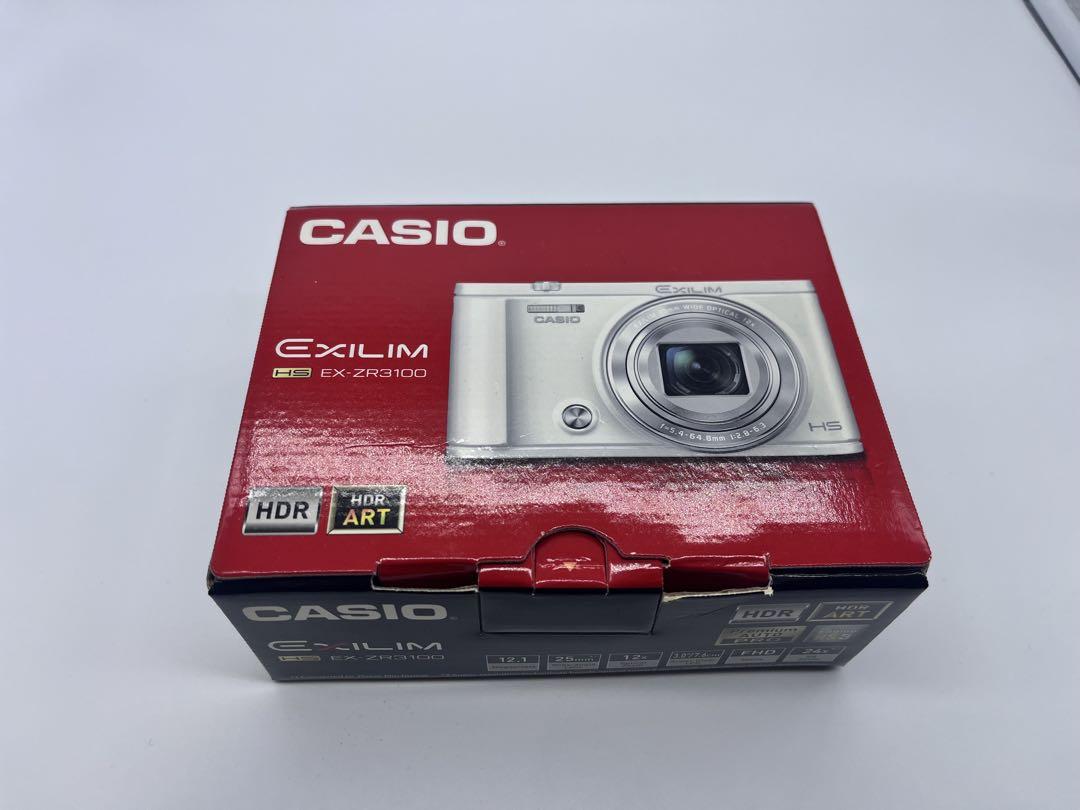 【美品】【元箱付】CASIO EXILIM デジカメ EX-ZR3100 白