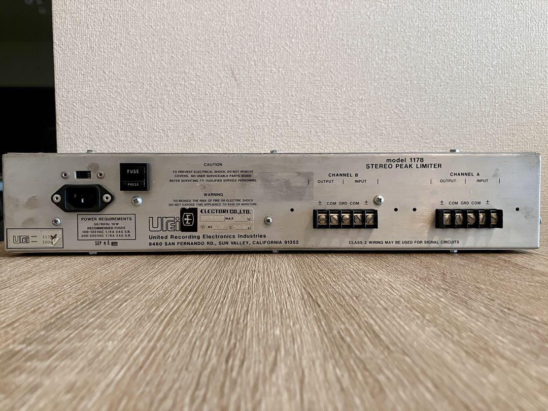 【貴重】UREI 1178 デュアルピークリミッター