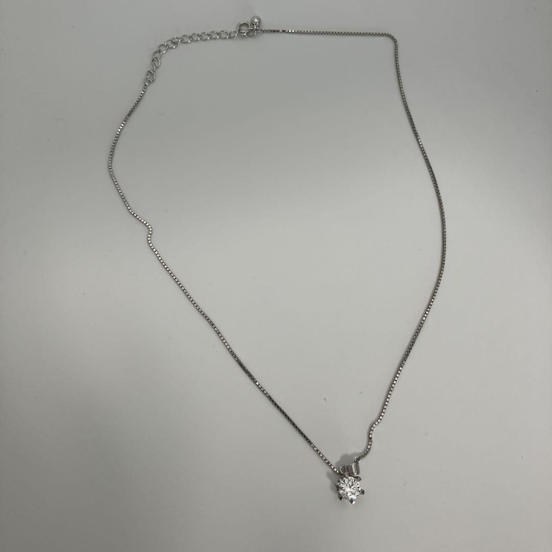 【おトク】 ⑩シルバー メルカリ - ネックレス ダイヤモンド風ペンダント アクセサリー