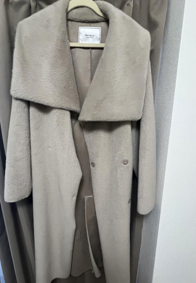 Grace Wrap Coat（ノーカラーコート）｜Her lip to（ハーリップ