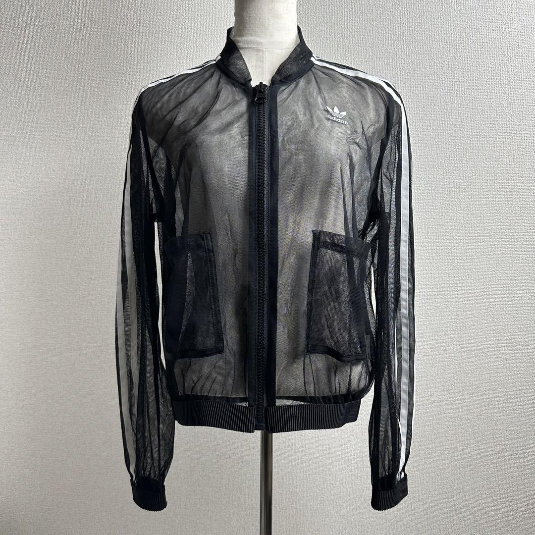 美品 アディダス オリジナルス メッシュトラックトップ ブラック