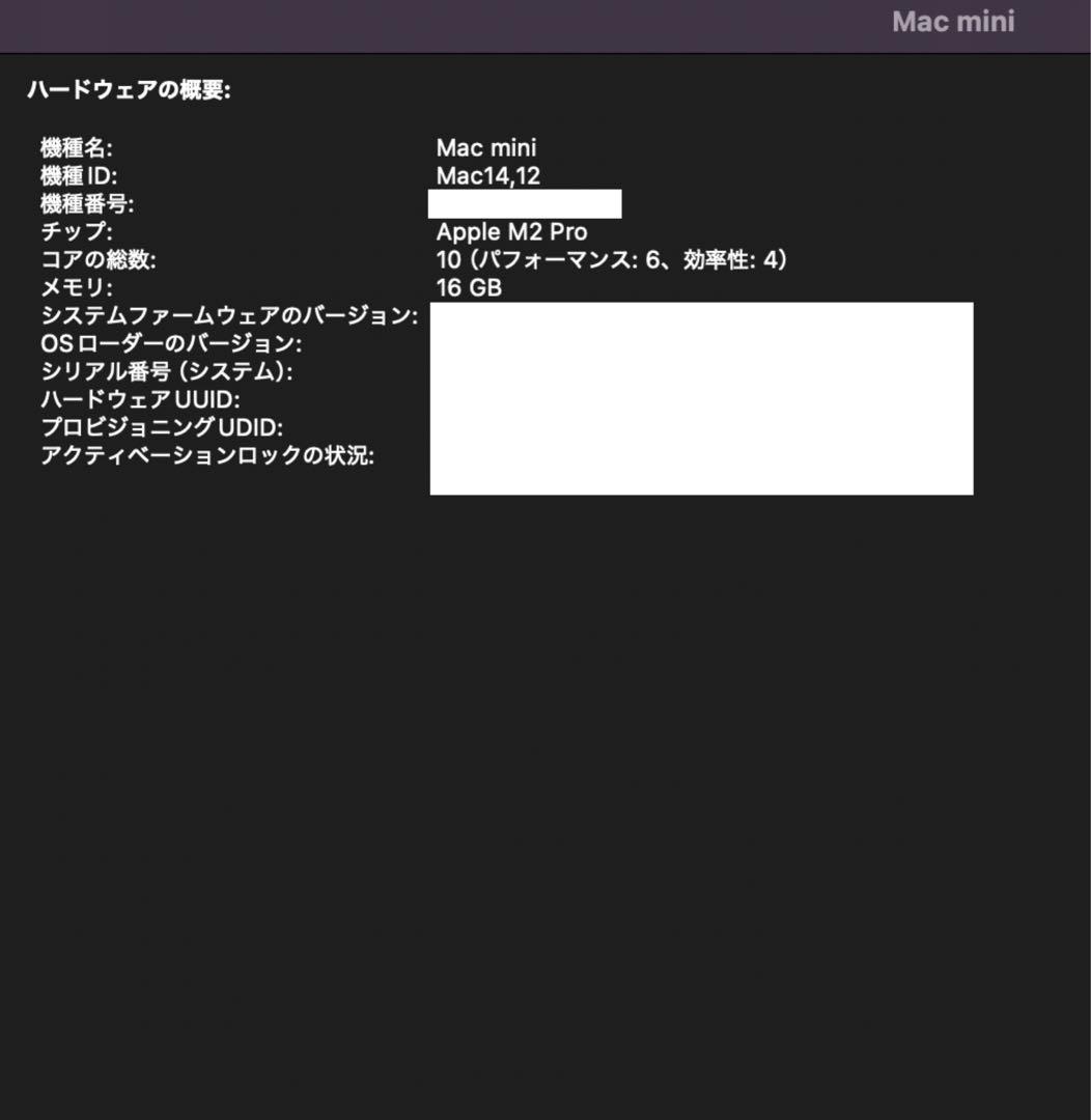 在庫処分 半額 Mac 美品】 mini メルカリ - 1TB【メモリ増設】 16GB Pro M2 Macデスクトップ