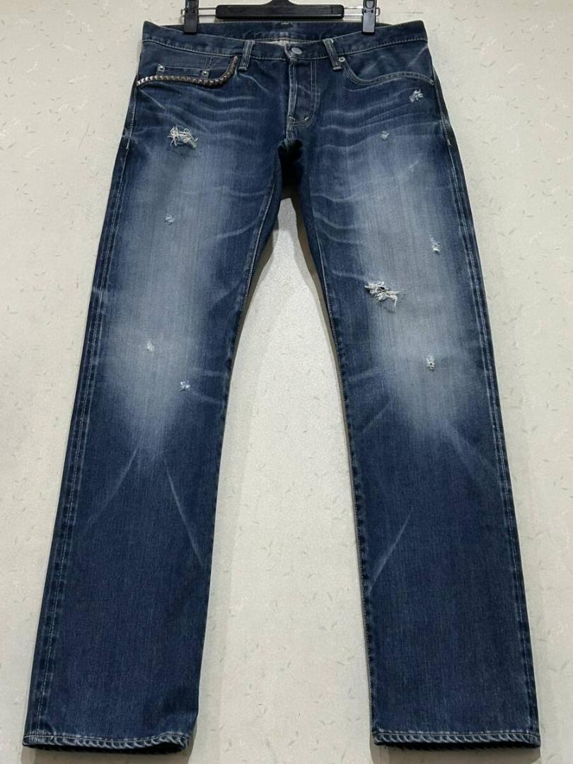 ヒステリック グラマー 0222AP09 ダメージ＆リペア加工 スタッズ