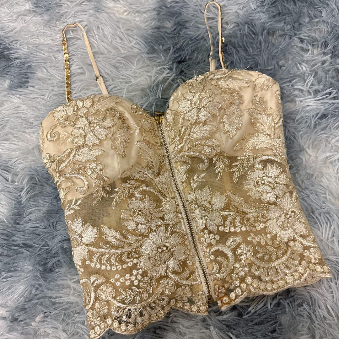 AngelR 刺繍レースセパレートロングドレス