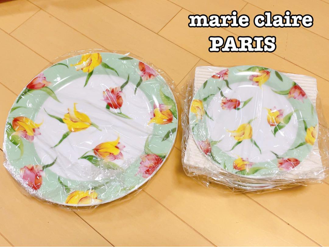 marie claire PARIS 食器皿 チューリップ柄6枚セット