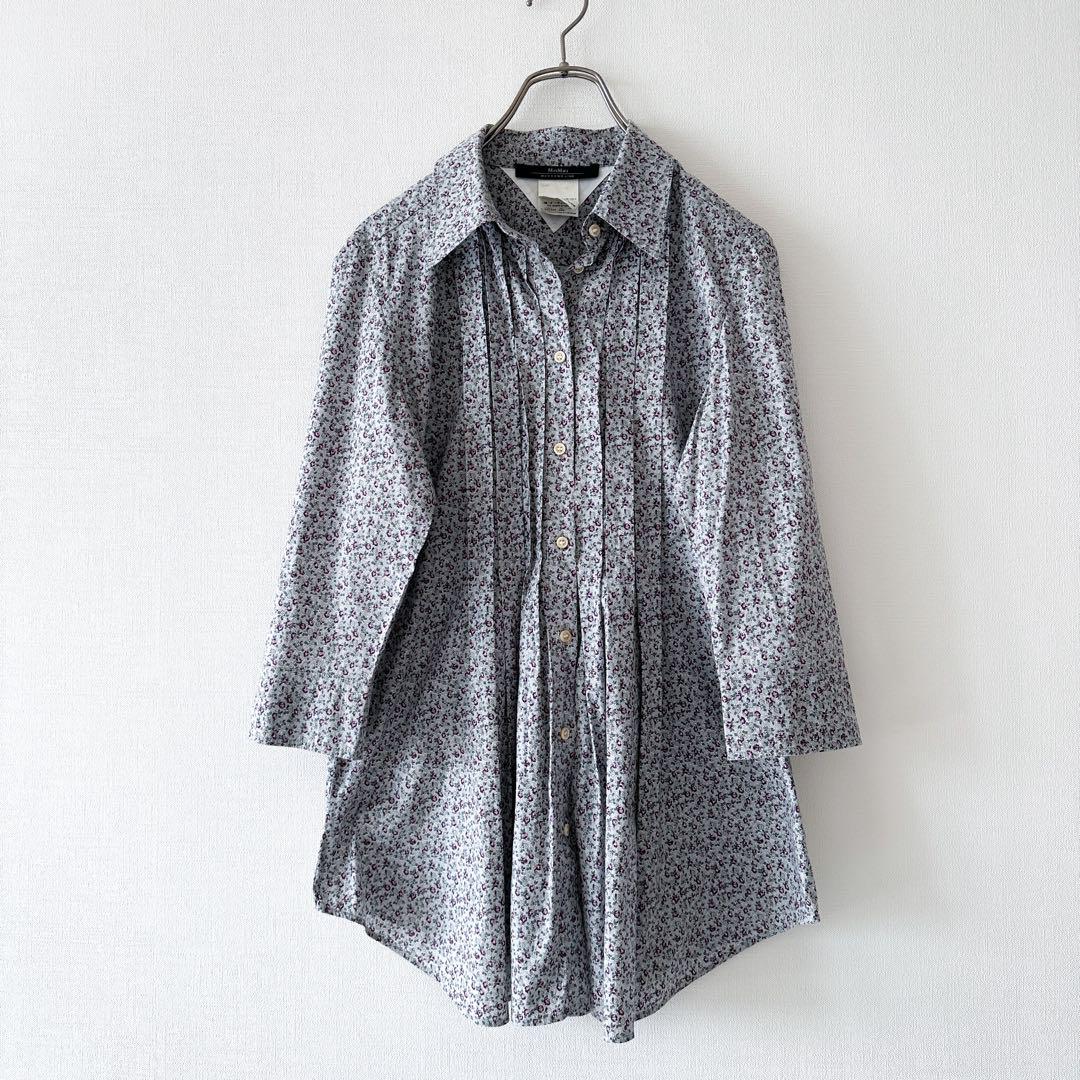 MaxMara weekend / センターピンタック小花柄シャツ