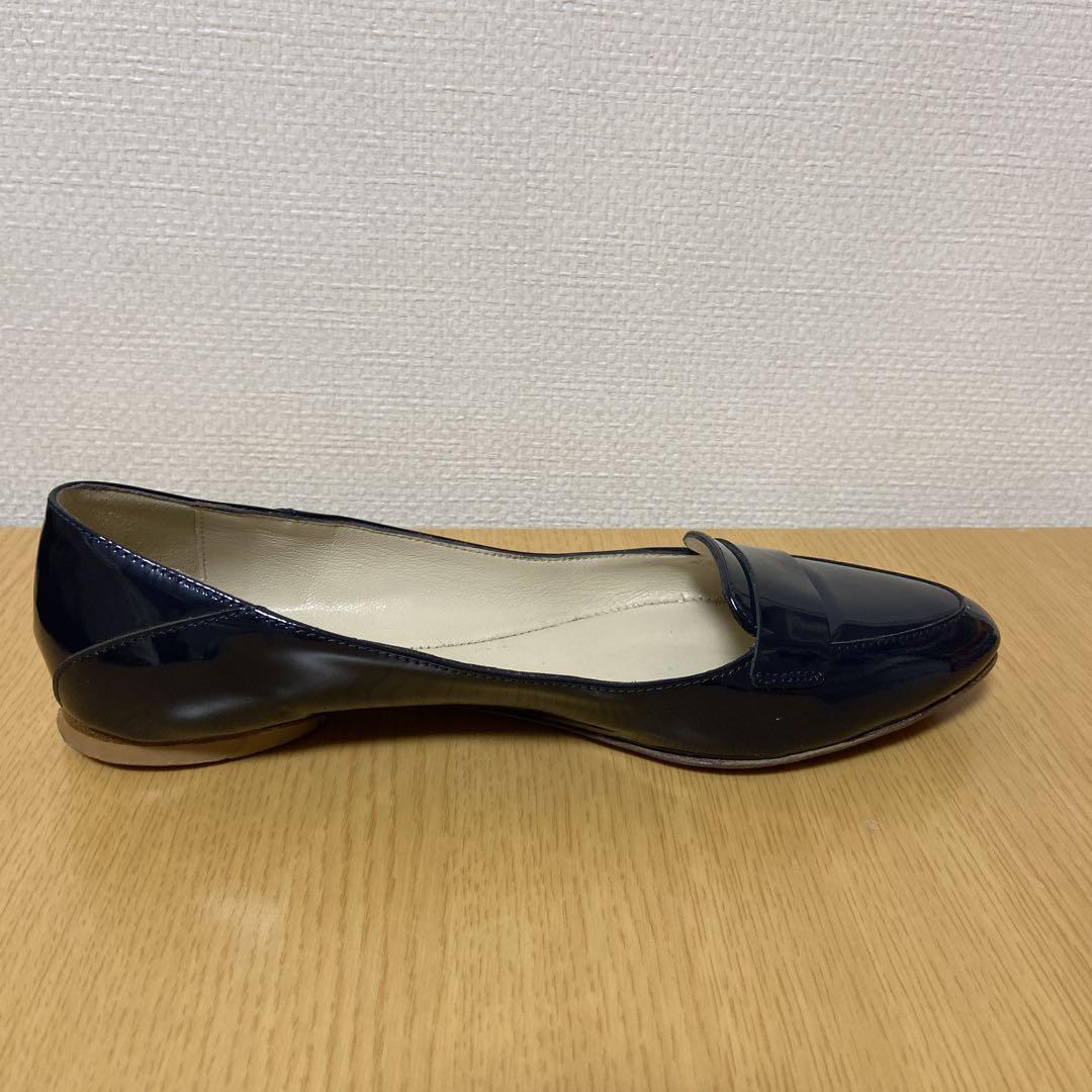 FABIO RUSCONI ファビオ　ルスコーニ　エナメルフラットパンプス　37