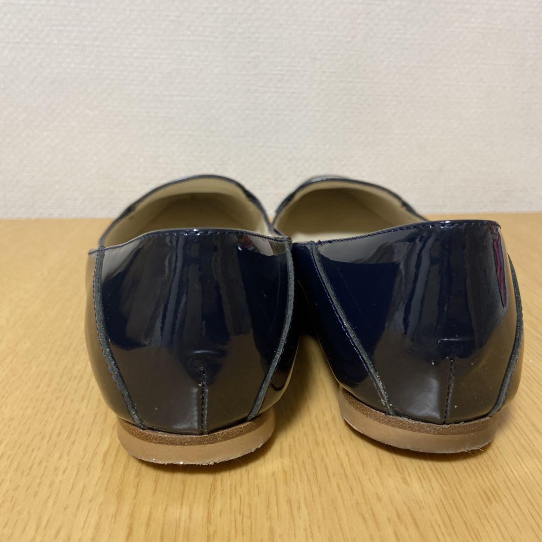 FABIO RUSCONI ファビオ　ルスコーニ　エナメルフラットパンプス　37