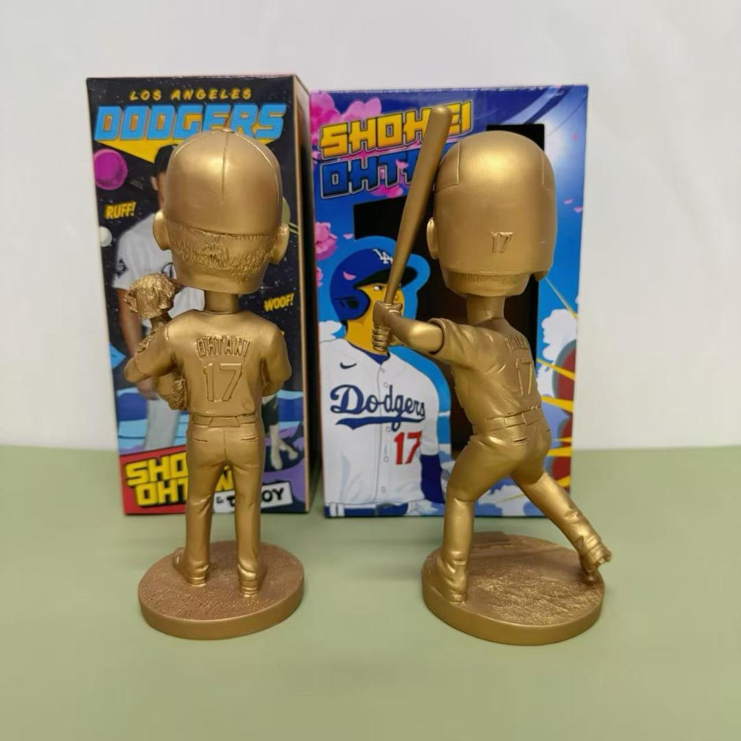 金色 大谷翔平 デコピン バブルヘッド+ボブルヘッド ゴールド ドジャース会員 金色 大谷翔平 デコピン バブルヘッド+ボブルヘッド ゴールド ドジャース会員