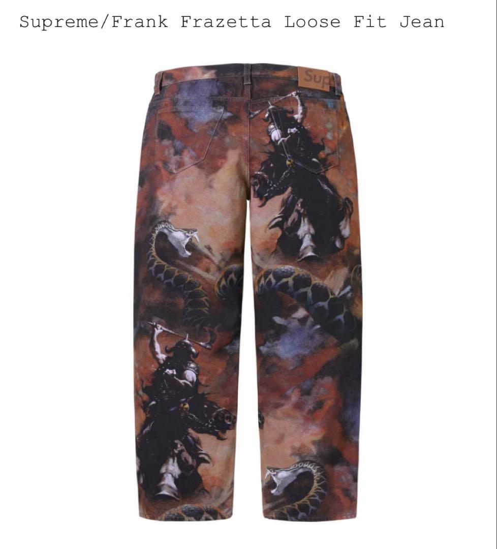 パンツ supreme frank frazetta loose fit jean 30