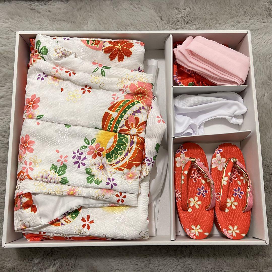3歳　七五三　女の子　着物　被布セット　ひな祭り　晴れ着