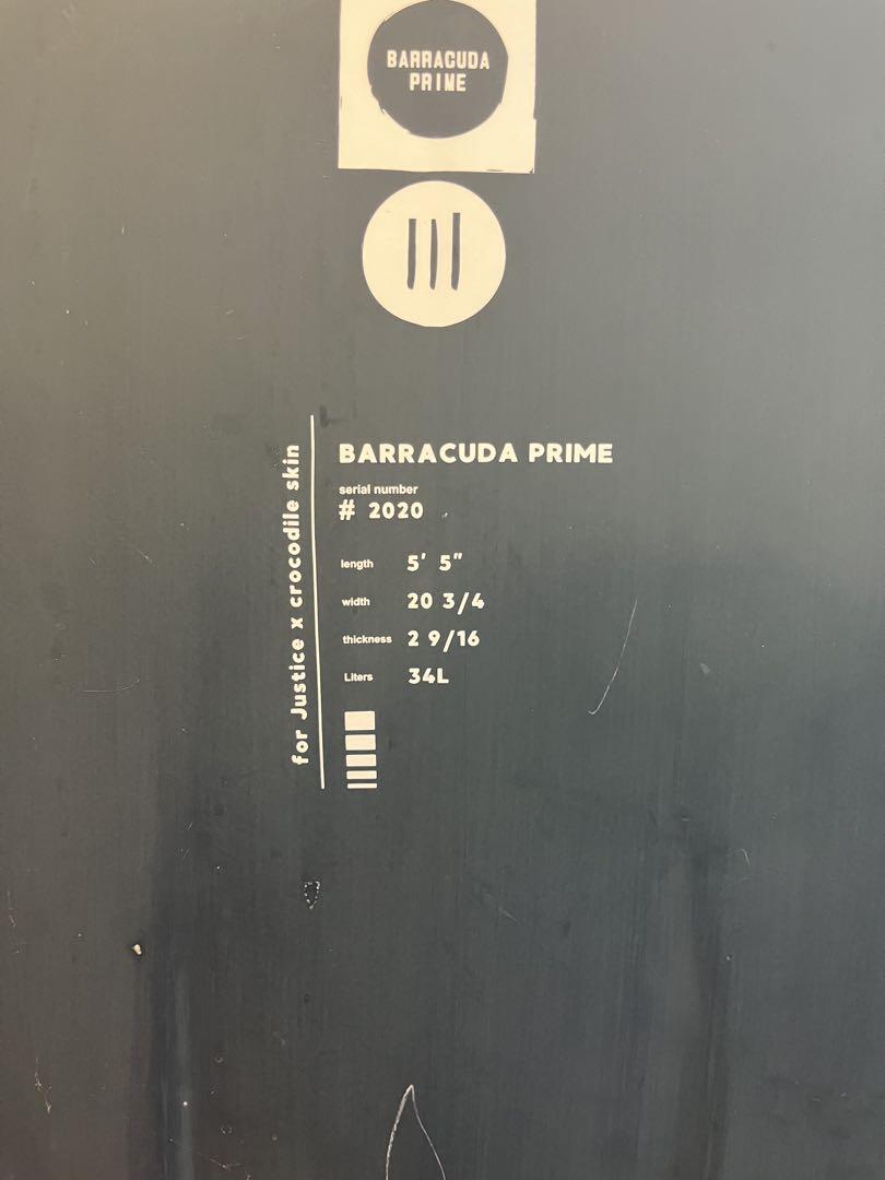 Justice Barracuda Prime 5'5\" サーフボード