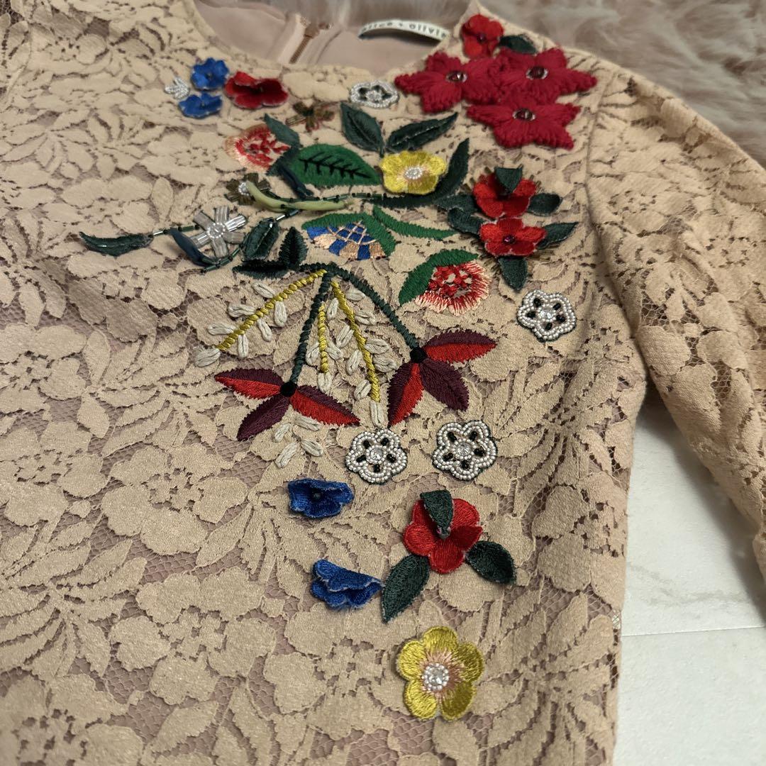 ❣️25新作 ♡ Alice+Olivia 花柄シルク長袖ブラウス 新品♡ 650
