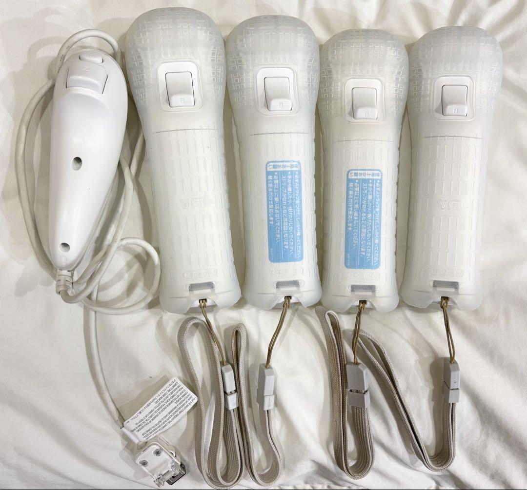 Wiiリモコン4本セット（カバー付き） ヌンチャク1個 - メルカリ