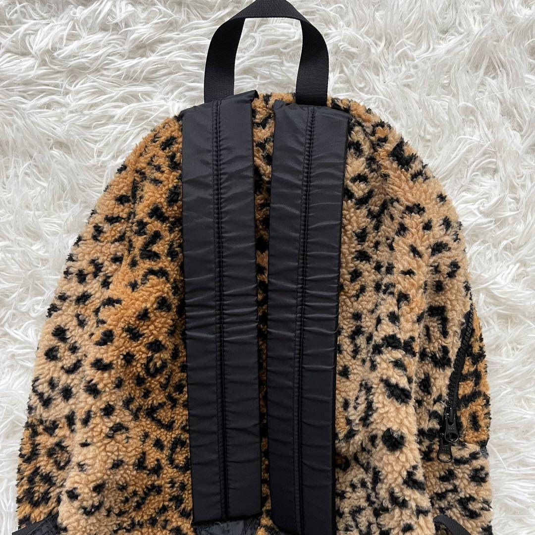美品✨【supreme】17AW Leopard Fleece Backpack