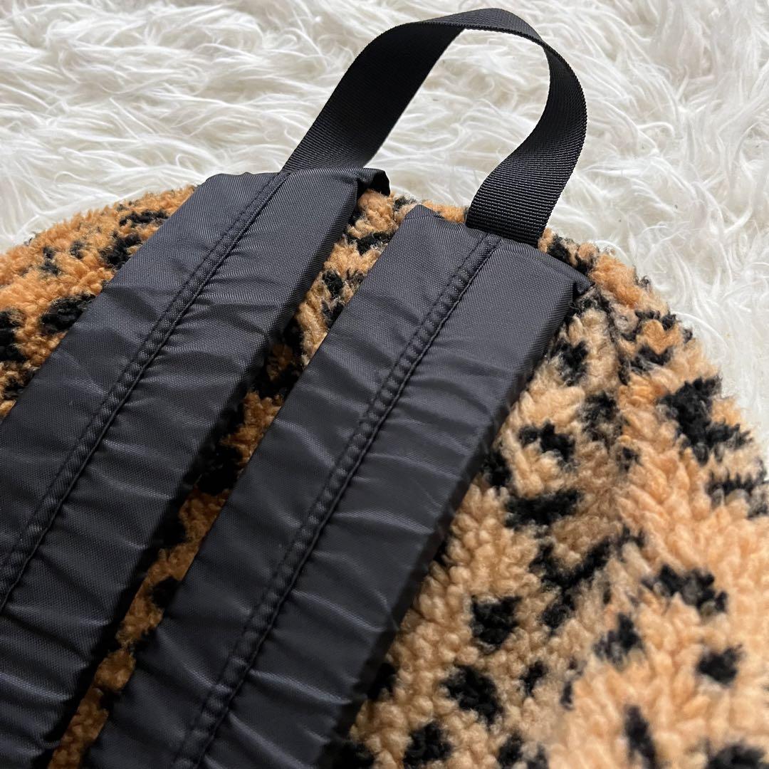 美品✨【supreme】17AW Leopard Fleece Backpack