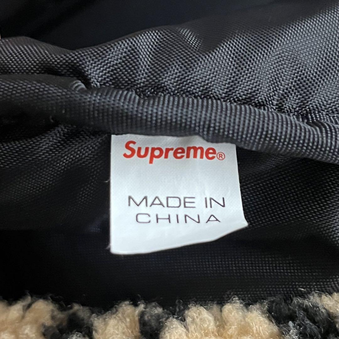 美品✨【supreme】17AW Leopard Fleece Backpack