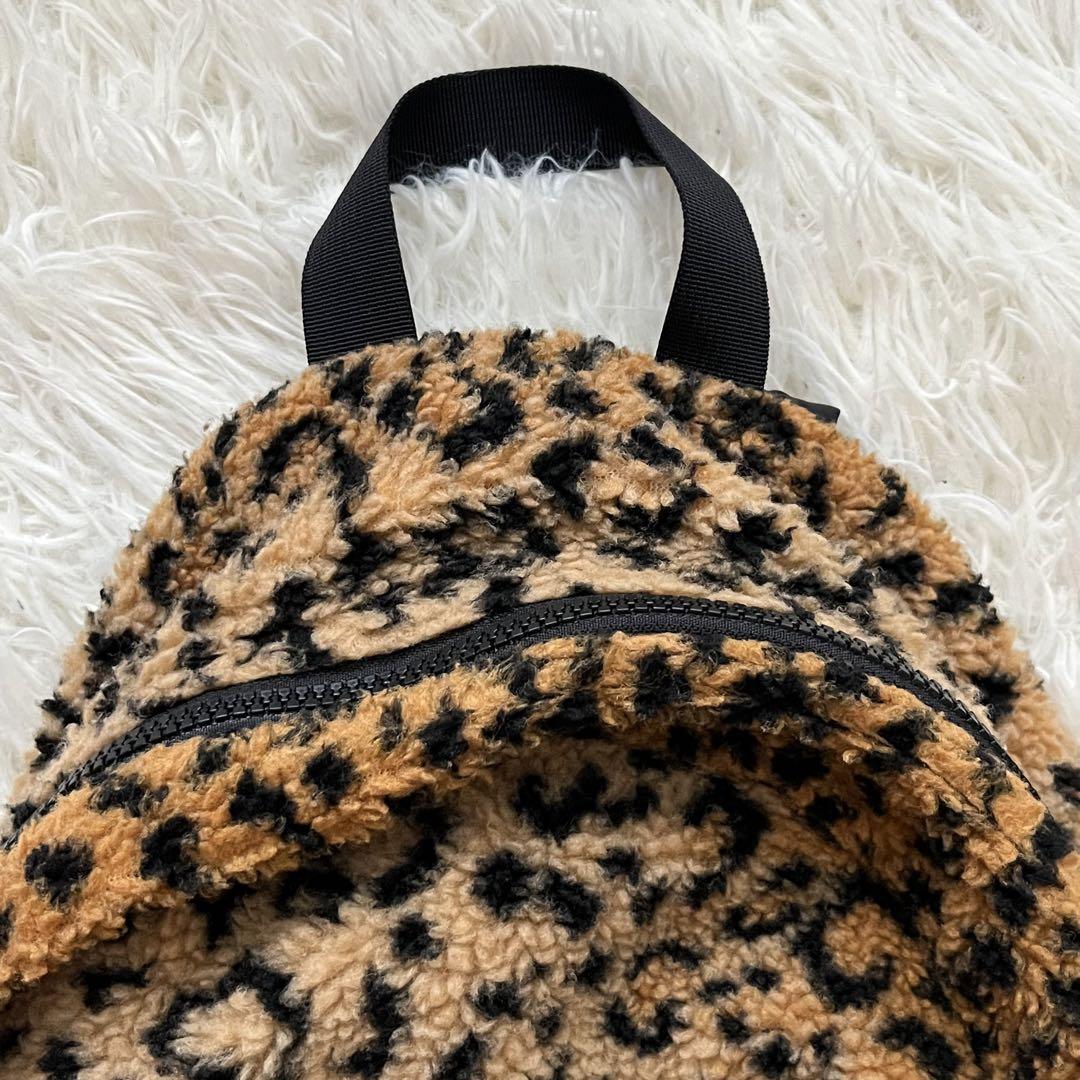 美品✨【supreme】17AW Leopard Fleece Backpack