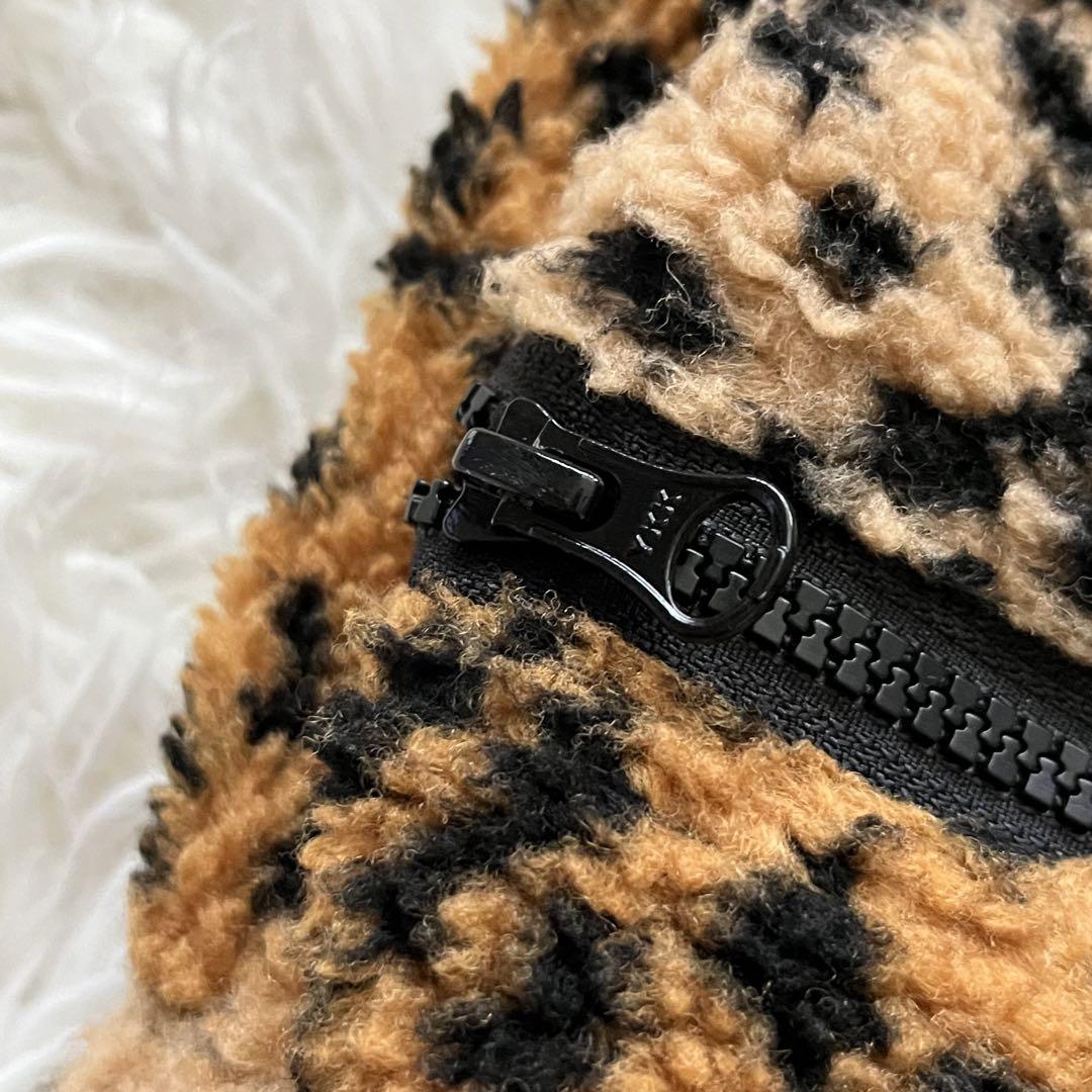 美品✨【supreme】17AW Leopard Fleece Backpack