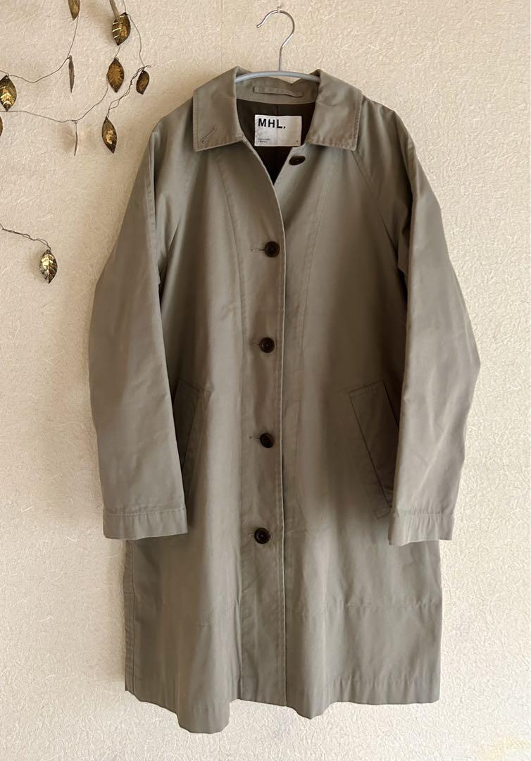 期間限定価格＊MHL. ステンカラーコート　ラグランスリーブ　カーキ