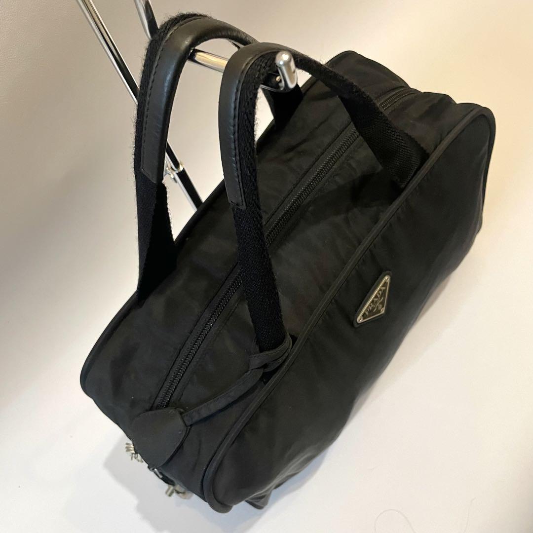 美品✨PRADA トートバッグ A4ハンド 肩掛け ナイロン 三角ロゴ