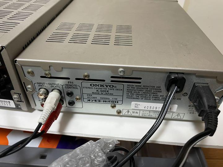 大人気セール ONKYO R-801A K-505X セット カセットプレイヤー アンプ 21S94-m58450921878 2022通販