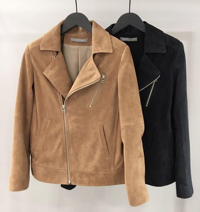 Theory luxe 18aw ライダースジャケット キャメル