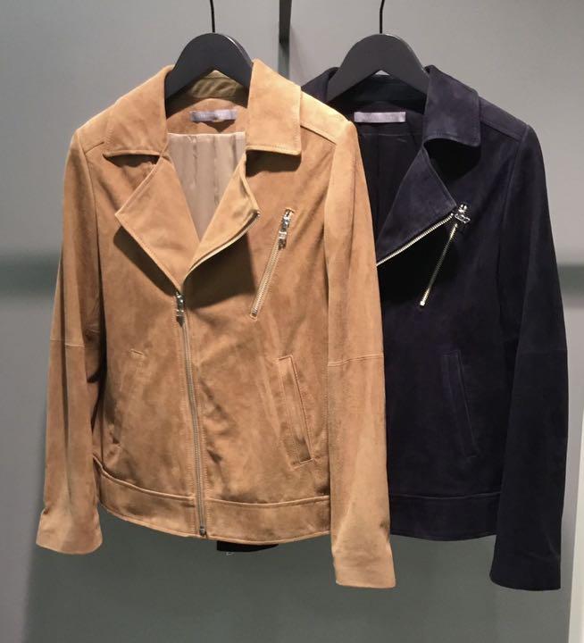 Theory luxe 18aw ライダースジャケット キャメル