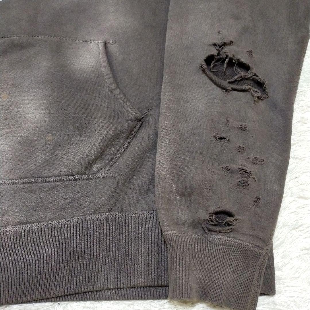【XLサイズ】セントマイケル HOODIE FOCUS 21AW ダメージ加工
