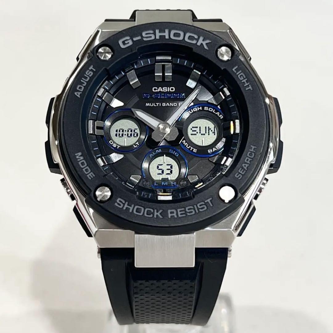 【レア/極美品】G-SHOCK GST-W300　電波ソーラー　メンズ　腕時計