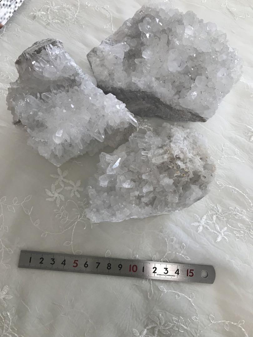 ヒマラヤ水晶　花クラスター３点セット