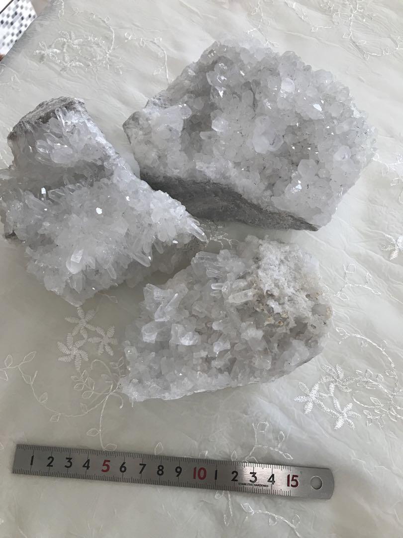 ヒマラヤ水晶　花クラスター３点セット