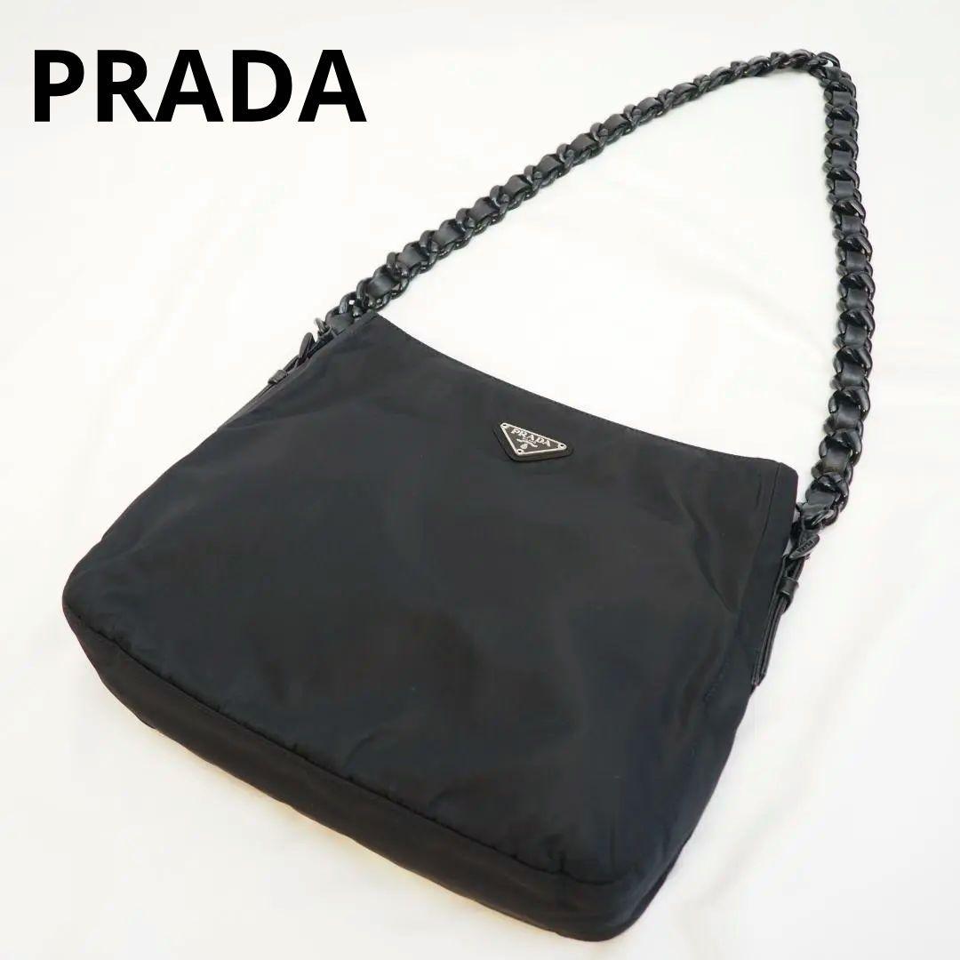 PRADA プラダ ショルダー ナイロン ブラック Gカード
